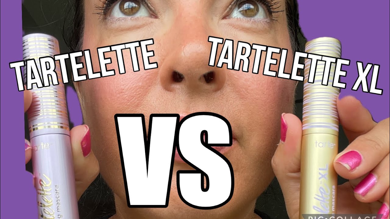 Tarte Tartelette VS Tartelette XL Mascara - comparison video #tartecosmetics #mascara