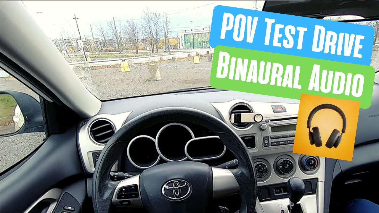2012 Toyota Matrix 1.8 POV Drive (Binaural 3D Audio) ASMR