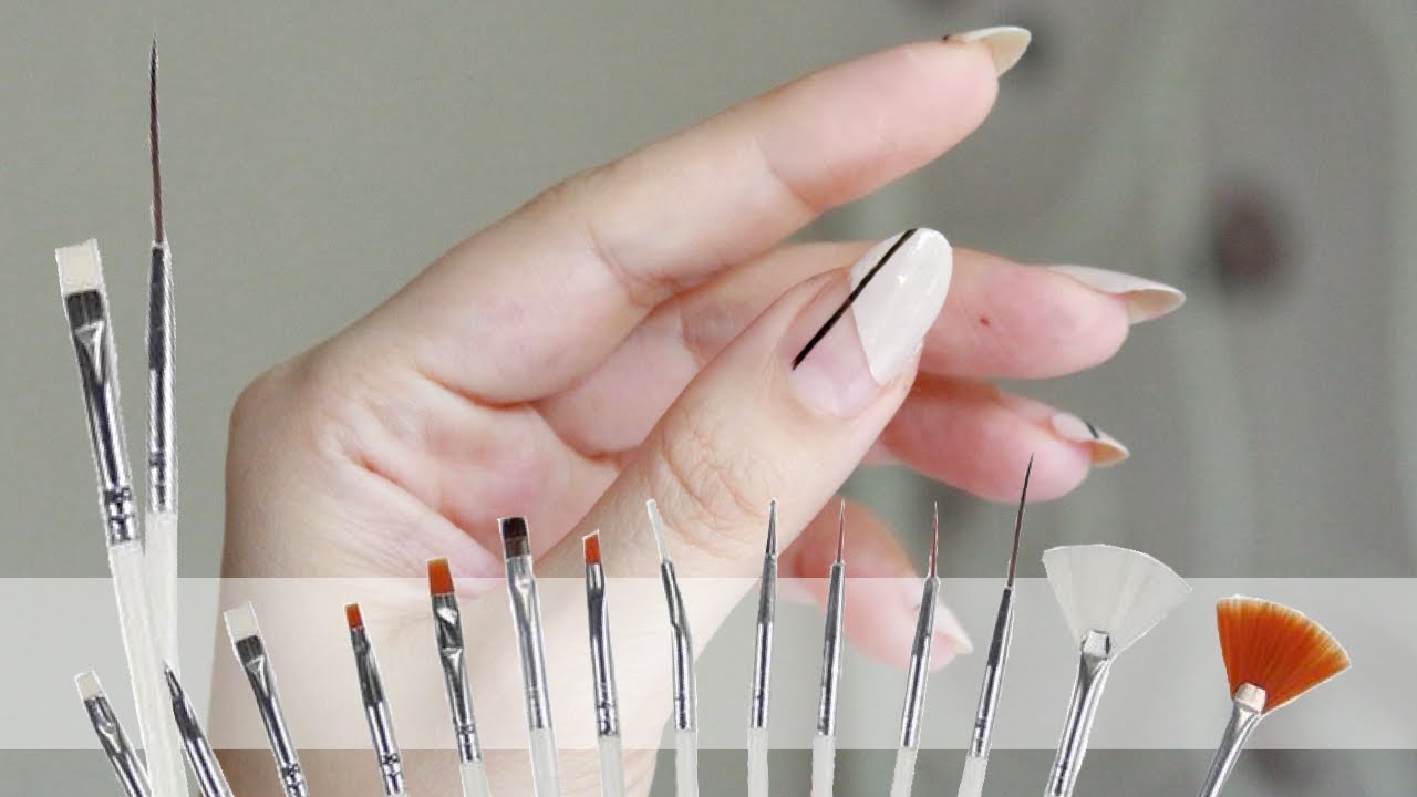 NAIL ART FIRÇALARI NASIL KULLANILIR #1 | İnce Uzun Fırça ve Kesik Uçlu Fırçayla 2 Kolay Nail Art