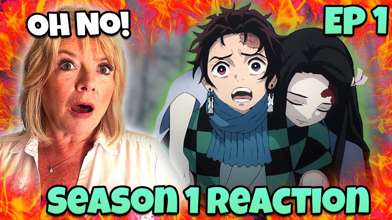 Мама впервые отреагировала на первый эпизод DEMON SLAYER!
