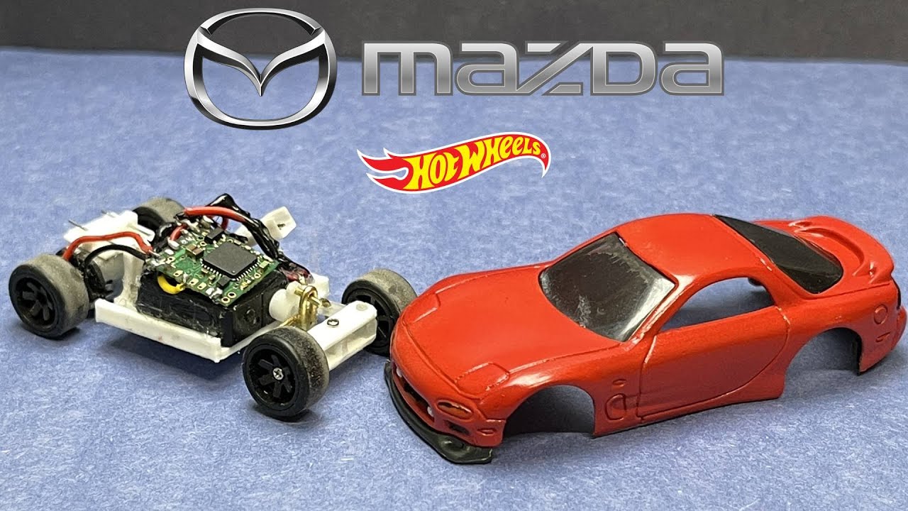 Как сделать свою собственную микромашинку на радиоуправлении с помощью Mazda RX-7 Hot Wheels — БЕ...