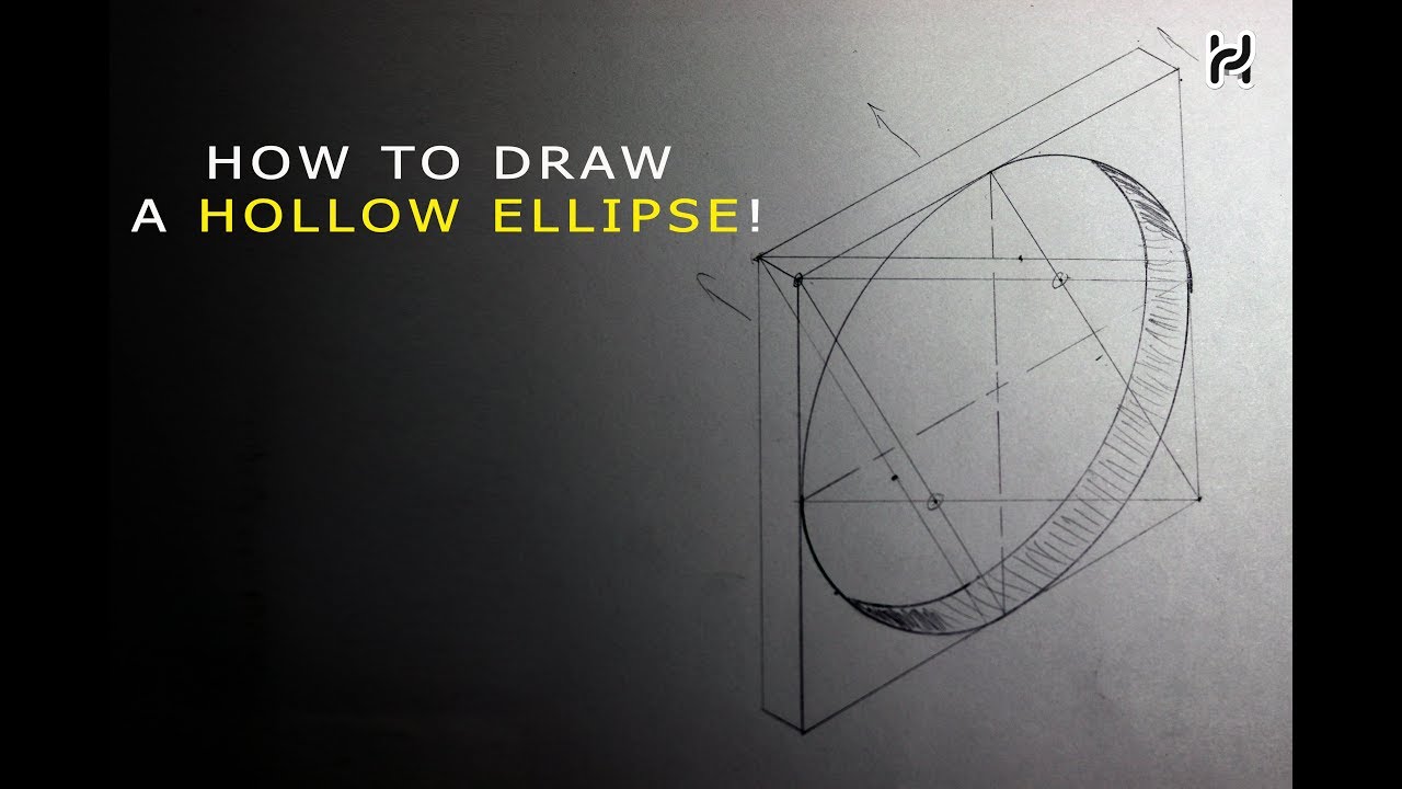 ازاي ترسم Ellipse / كورس الرسم الهندسي