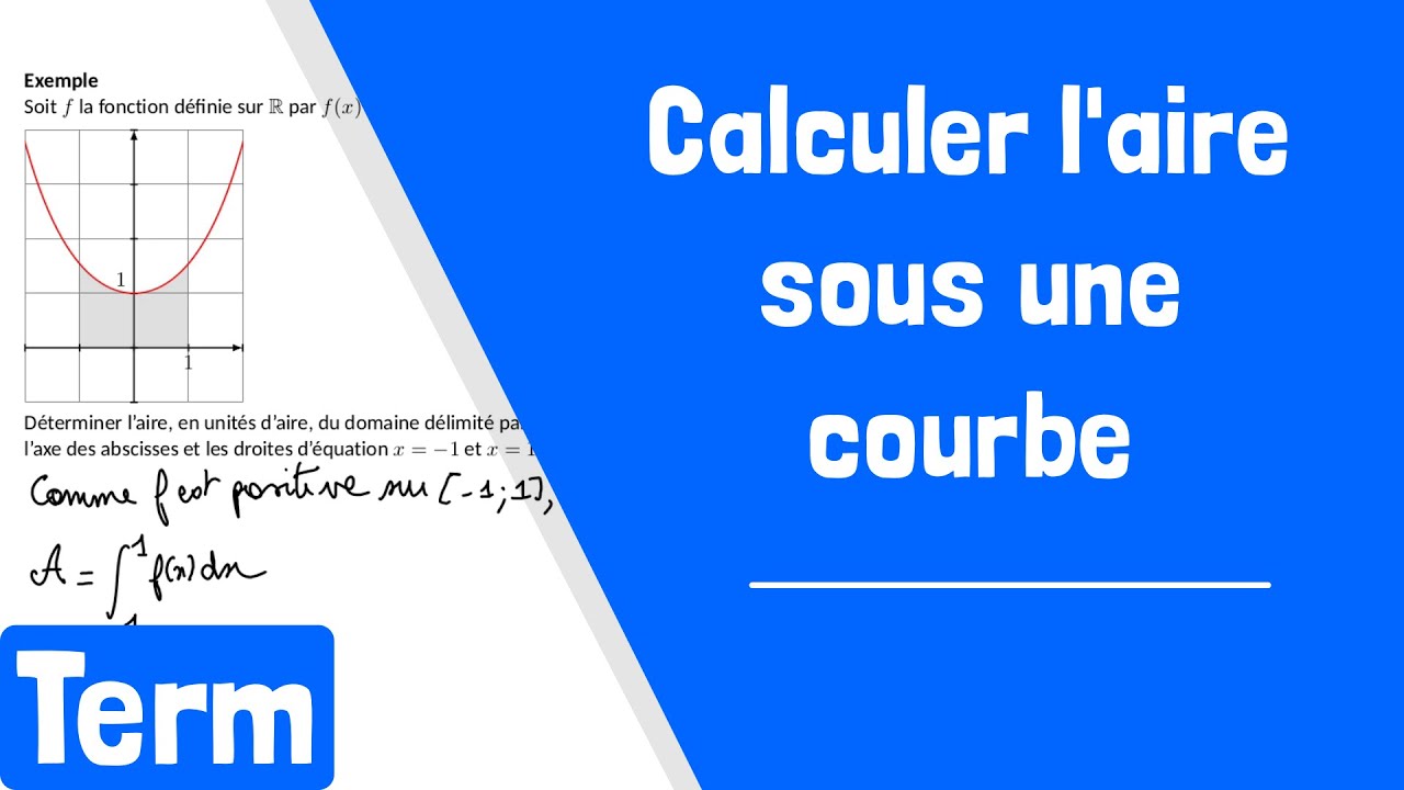 Comment calculer l'aire sous une courbe ?