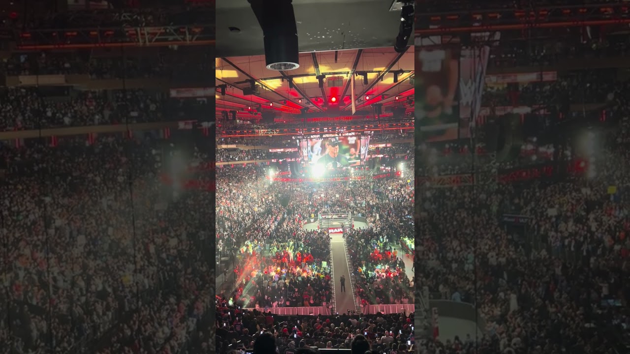 John Cena last introduction at his final Monday Night Raw in Madison Square Garden
