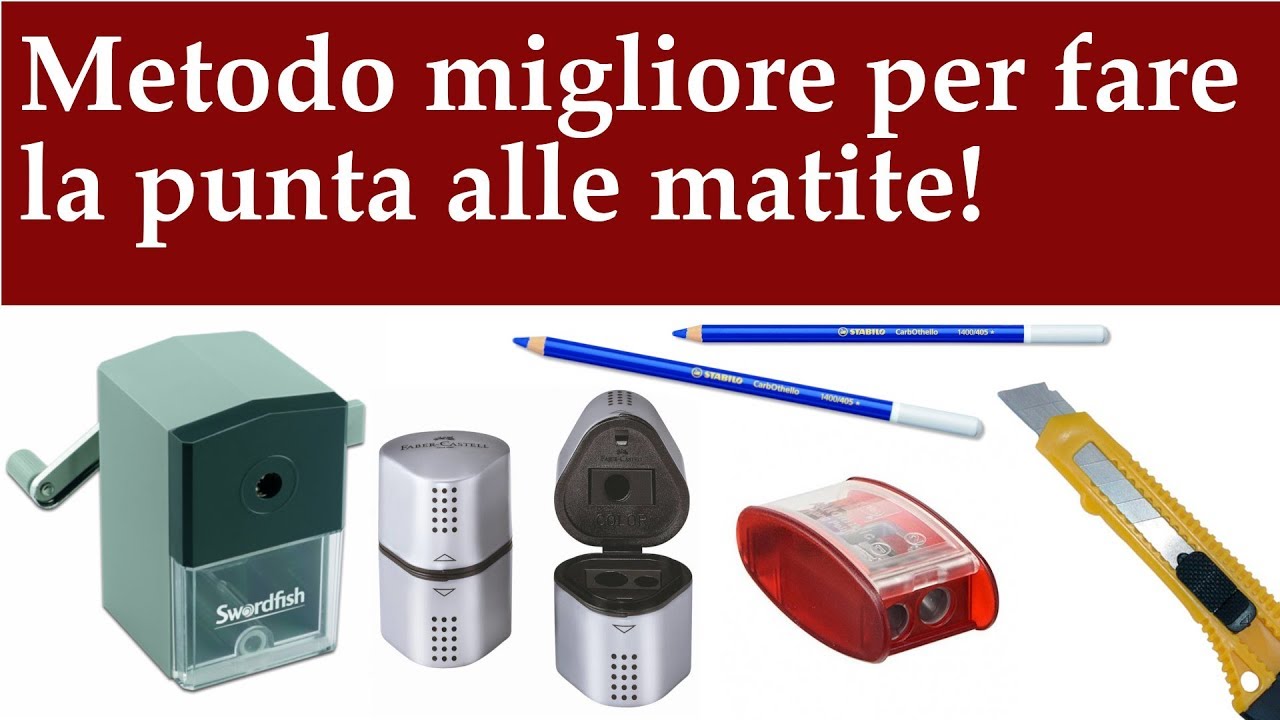 Come fare la punta alle matite pastello - principianti