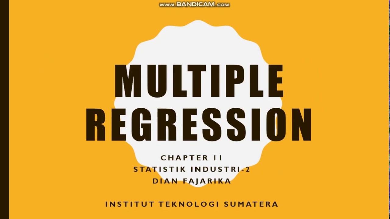 Multiple Regression Part 1