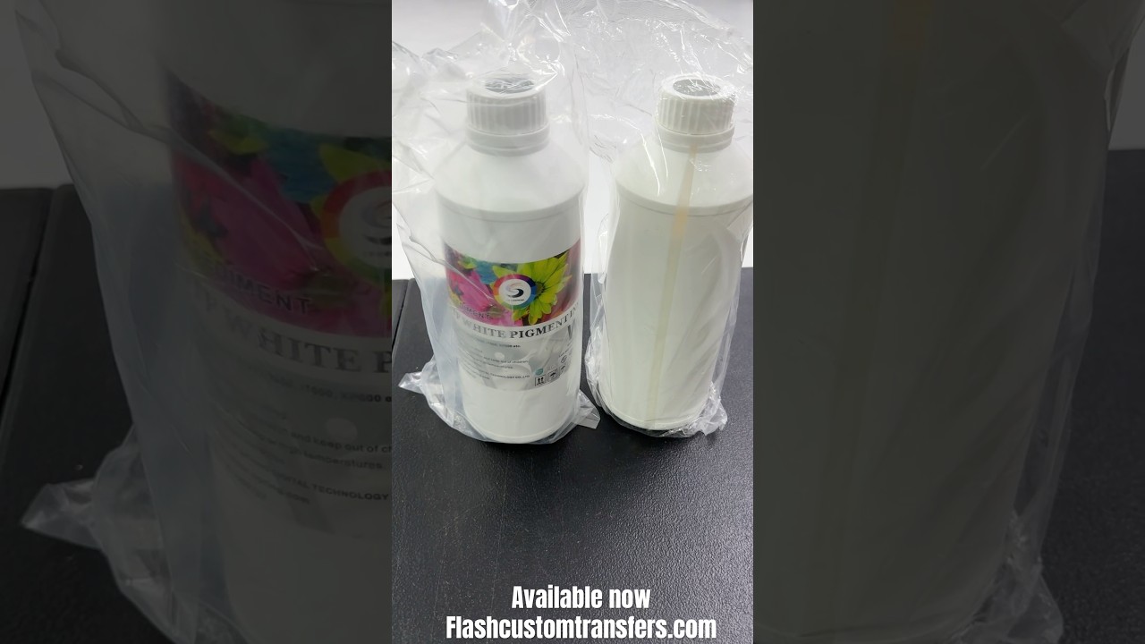 The difference between Non-Settling white ink vs regular white DTF ink #shorts #dtf #ink #review