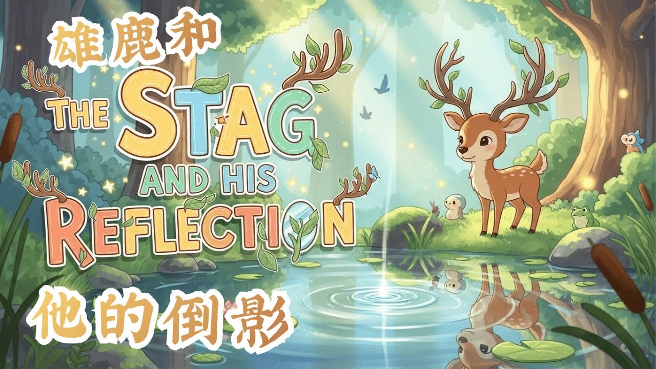 (HSK 1–2) The Stag's Fatal Mistake: Why What He Loved Destroyed Him 雄鹿的致命错误 | Daily Mandarin Podcast