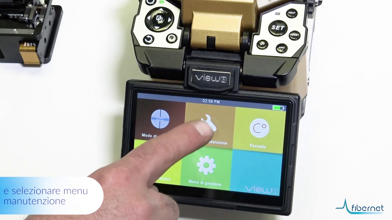 Pulizia e Test diagnostica Giuntatrice INNO Instrument View 5