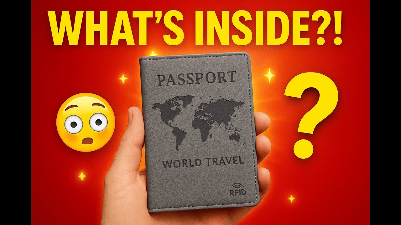 Passport Holder Unboxing ✈️ | What&rsquo;s Inside This Mystery Travel Case?