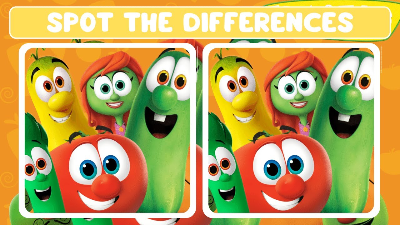 Veggietales Edition - Can You Find The Differences Game!