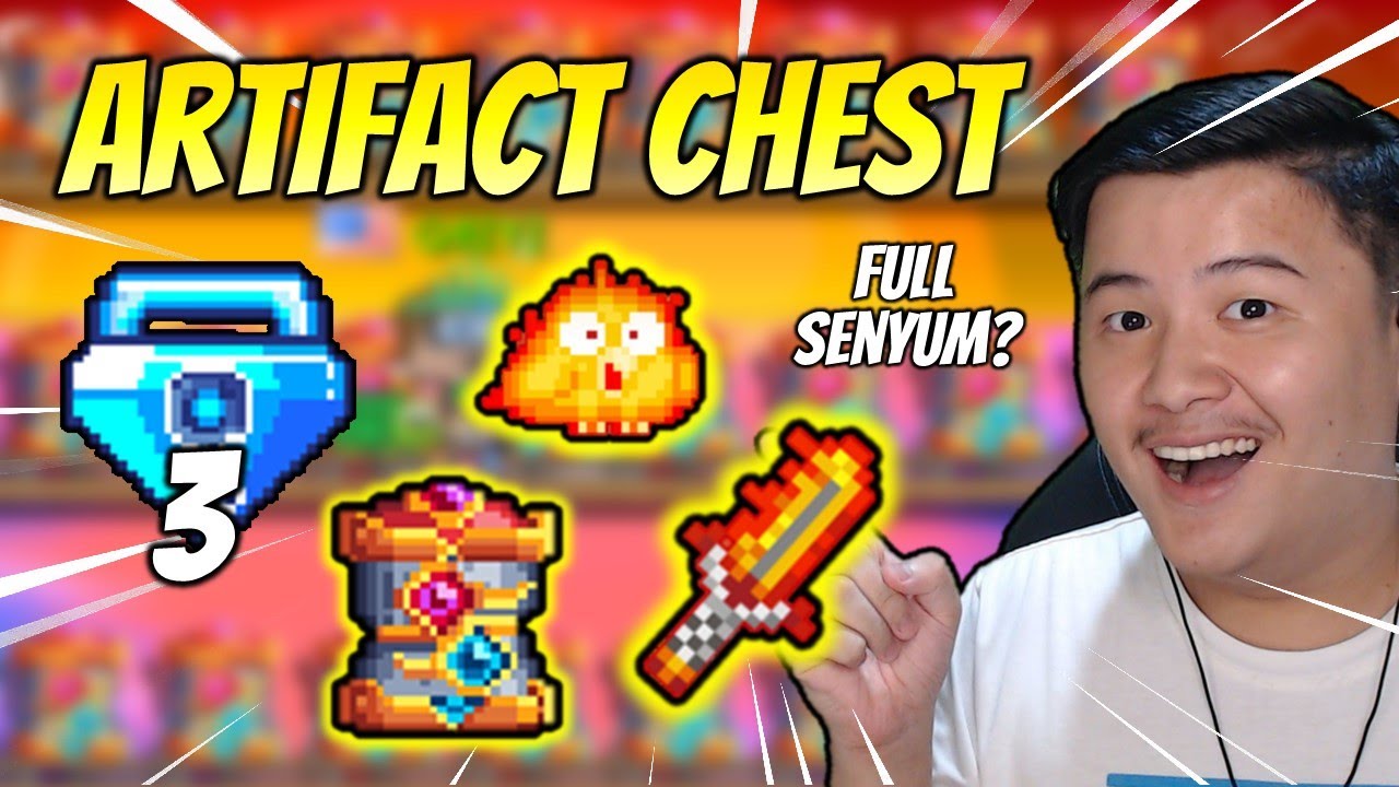 GAS ALL-IN Gacha Artifact Chest! Full Senyum Kah? - Growtopia Summer Indonesia | GRZYZ GT