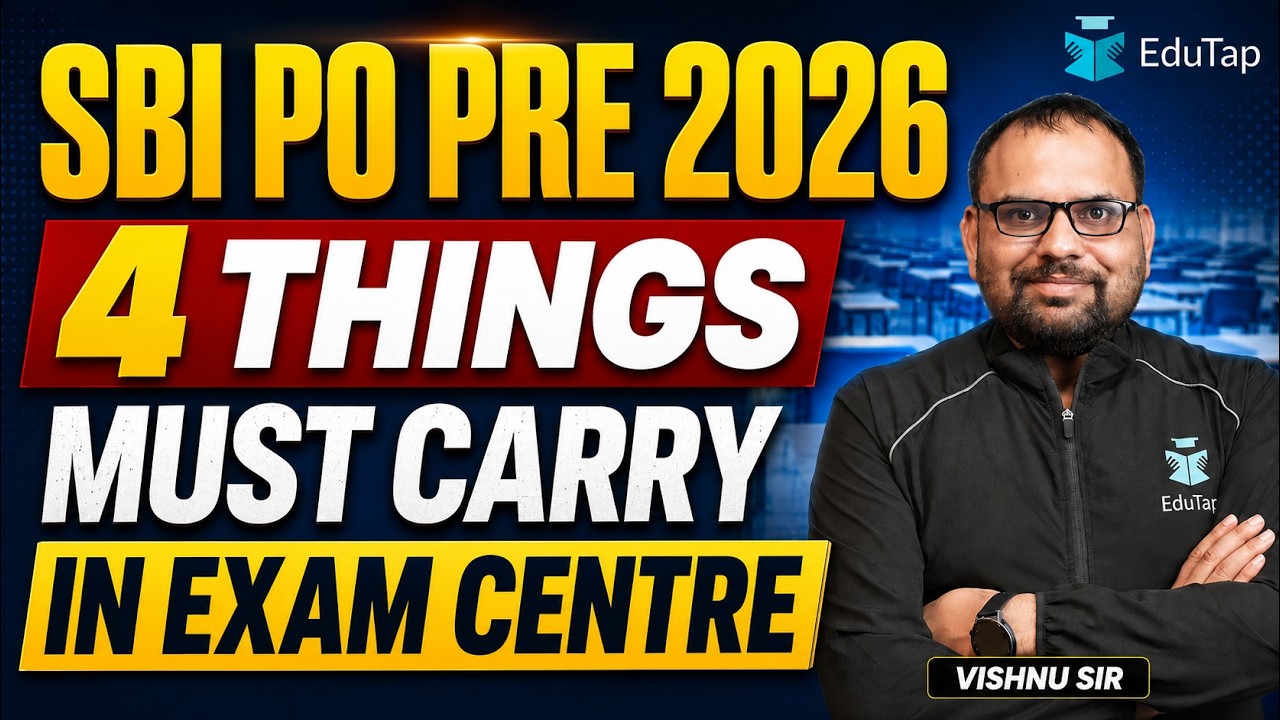 SBI PO 2026 Prelims Exam Centre Checklist : What to Carry and What Not to Take Inside ?