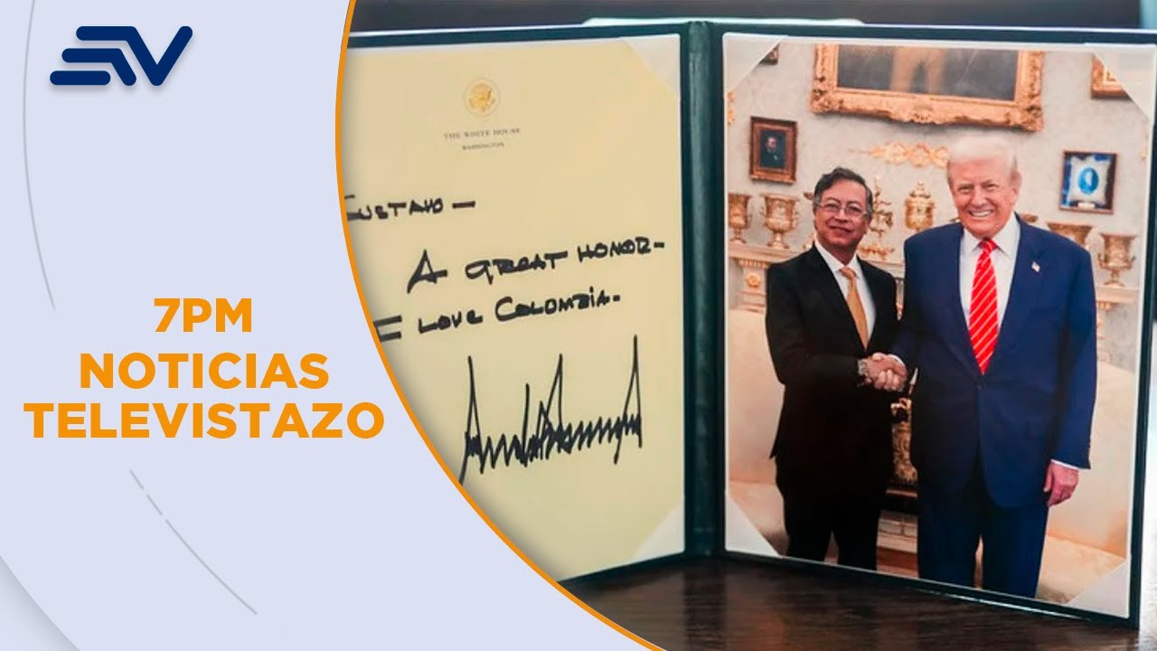 Reunión entre Donald Trump y Gustavo Petro genera resultados para Ecuador | Televistazo | Ecuavisa