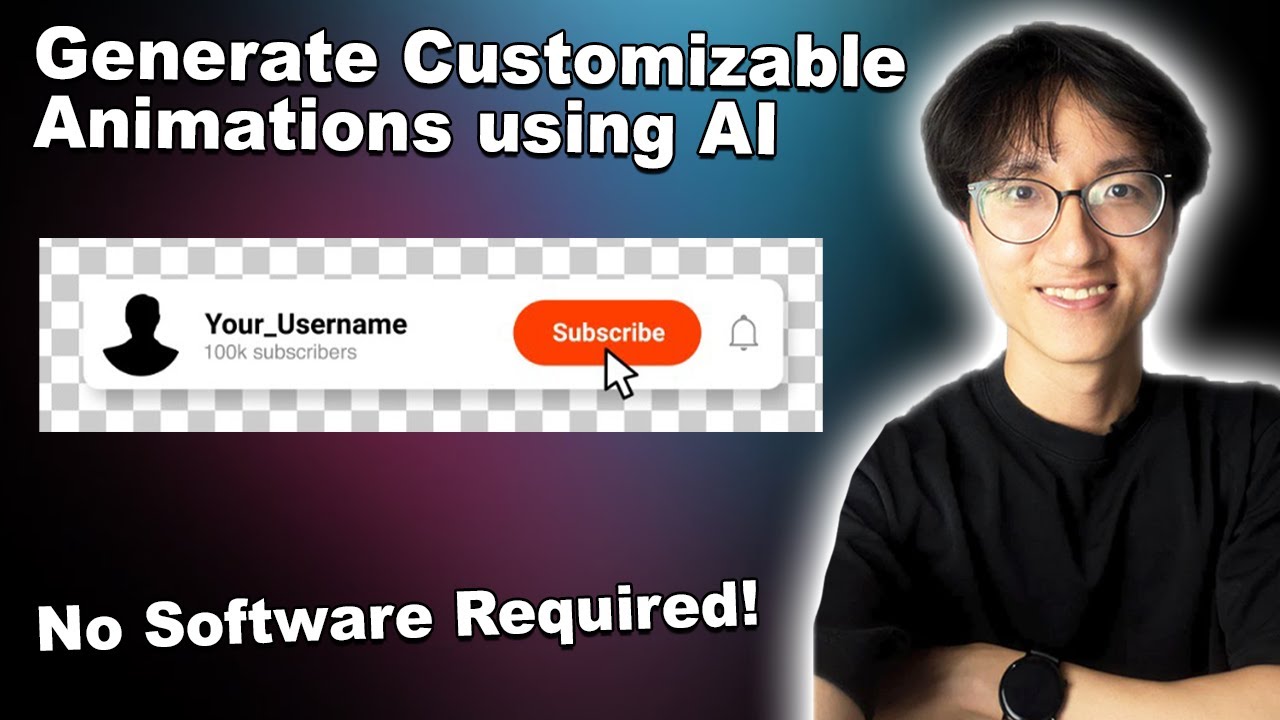 How to Make Custom Youtube Subscribe Animation Button using AI (+ More Video Effects)