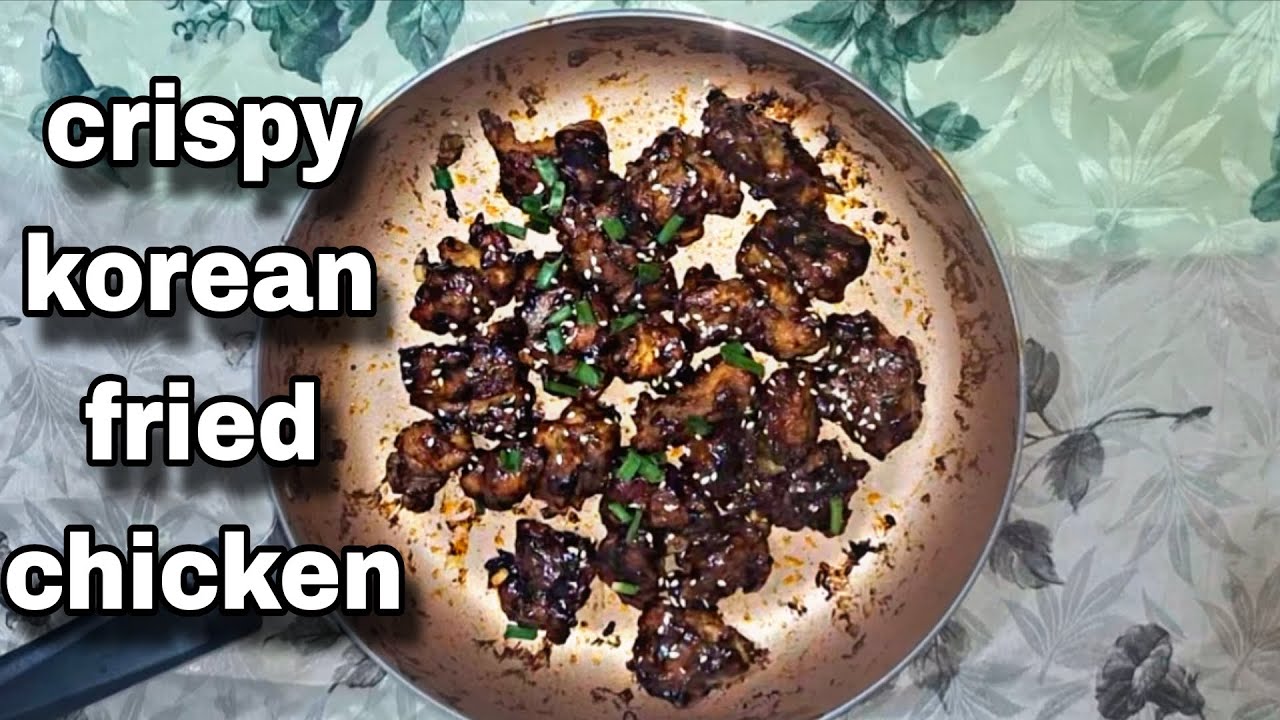 crispy korean fried chicken | Spicy Korean Chicken #foodie #food #youtube #recipe 