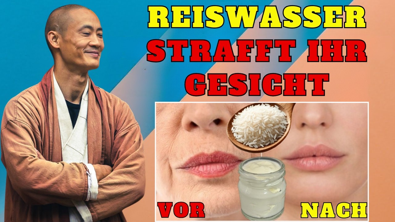 Reis und Wasser lassen alle Falten verschwinden, als wären Sie 20 🌟 Facelift mit Kollagen
