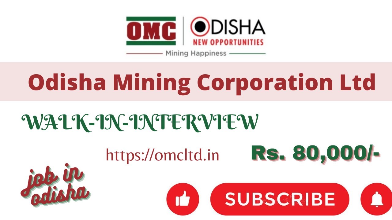 OMC Walk-in-Interview for Dy. Manager| Job in Odisha| Odisha Jobs