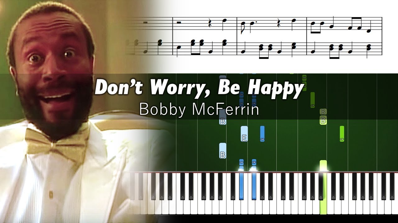 Don't Worry Be Happy - Feel-Good Piano Tutorial with Sheet Music