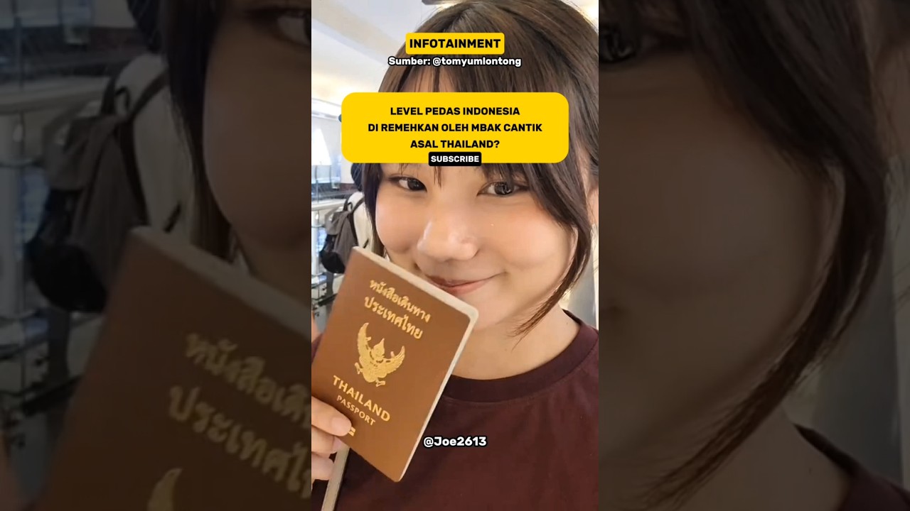 Is Indonesia's spiciness underestimated by a Thai woman? #infotainment #viralvideo #shorts