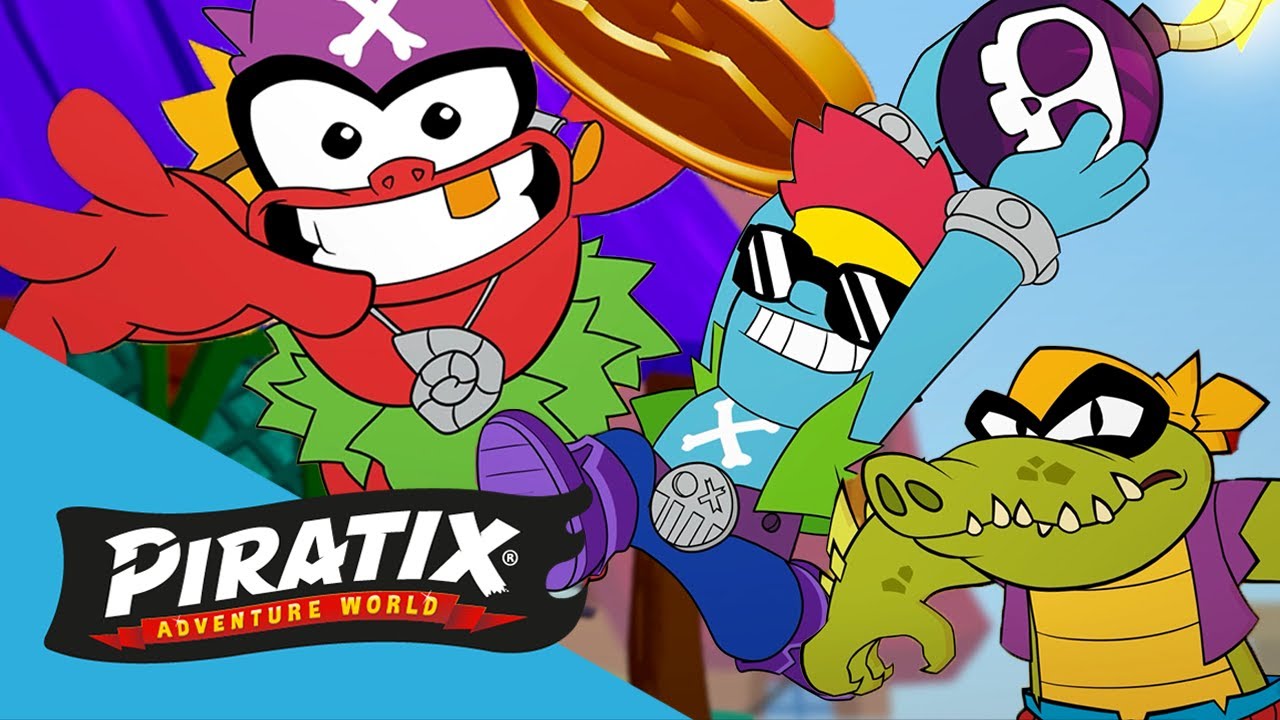 La leyenda del tesoro PIRATIX 🪙 🏴‍☠️ Serie de DIBUJOS para NIÑOS | Programa de acción