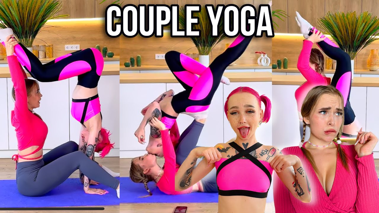 YOGA COUPLE CHALLENGE | Funny Beautiful Girls and Flirt | Part 2