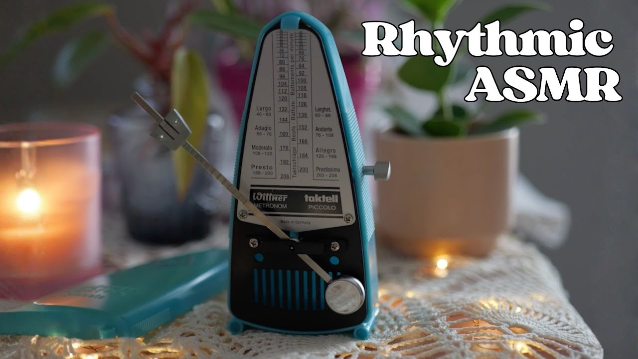 Rhythmic Metronome ASMR with No Talking | Andante Tempo 80 bpm | Sound for Sleep or Relaxation