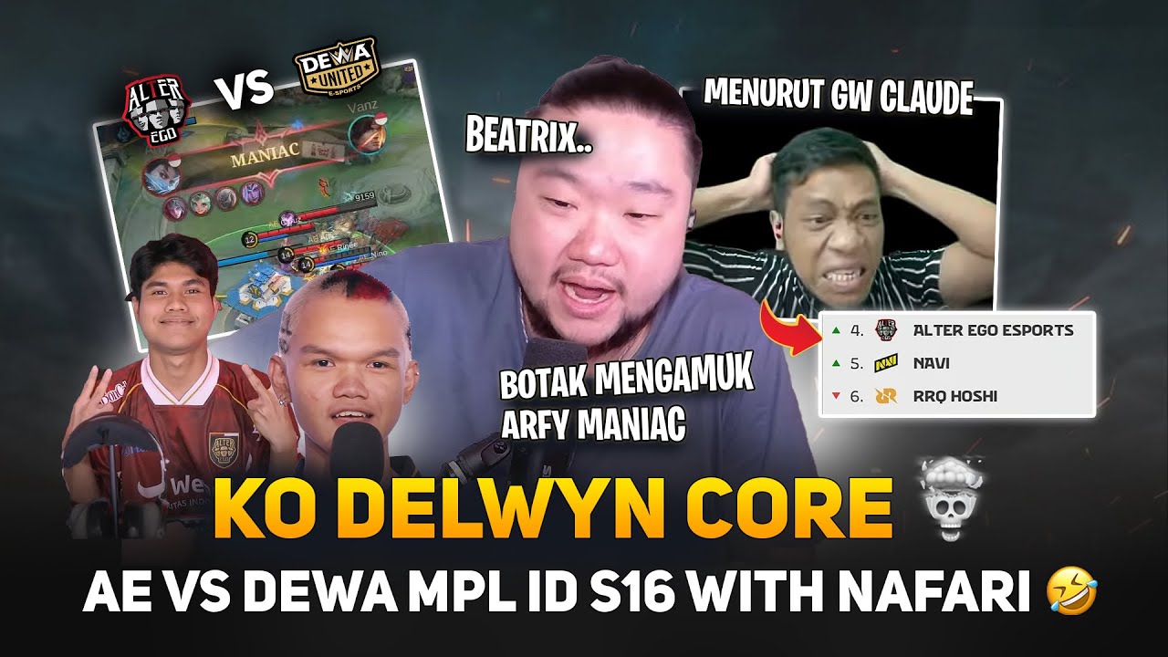 REAKSI KO DELWYN AE VS DEWA 💀 WITH COACH NAFARI
