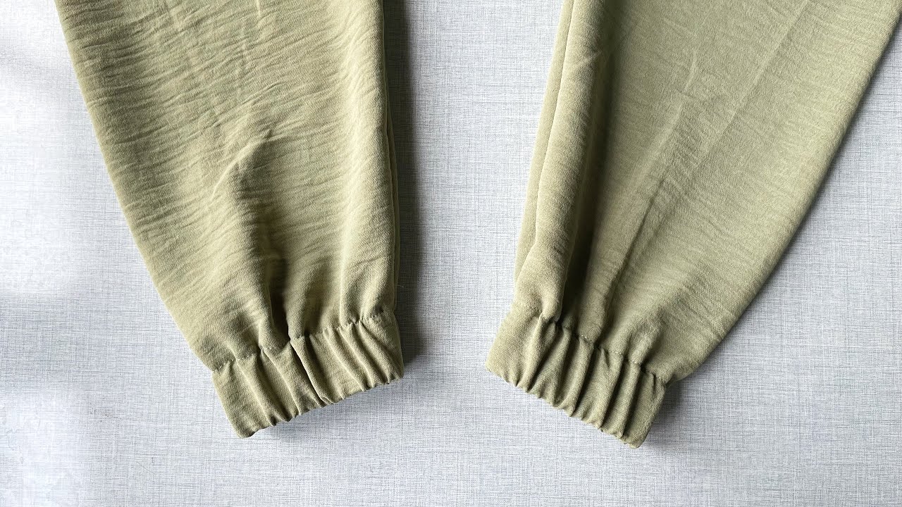 Menjahit karet lengan baju ukuran 3cm sangat mudah untuk pemula