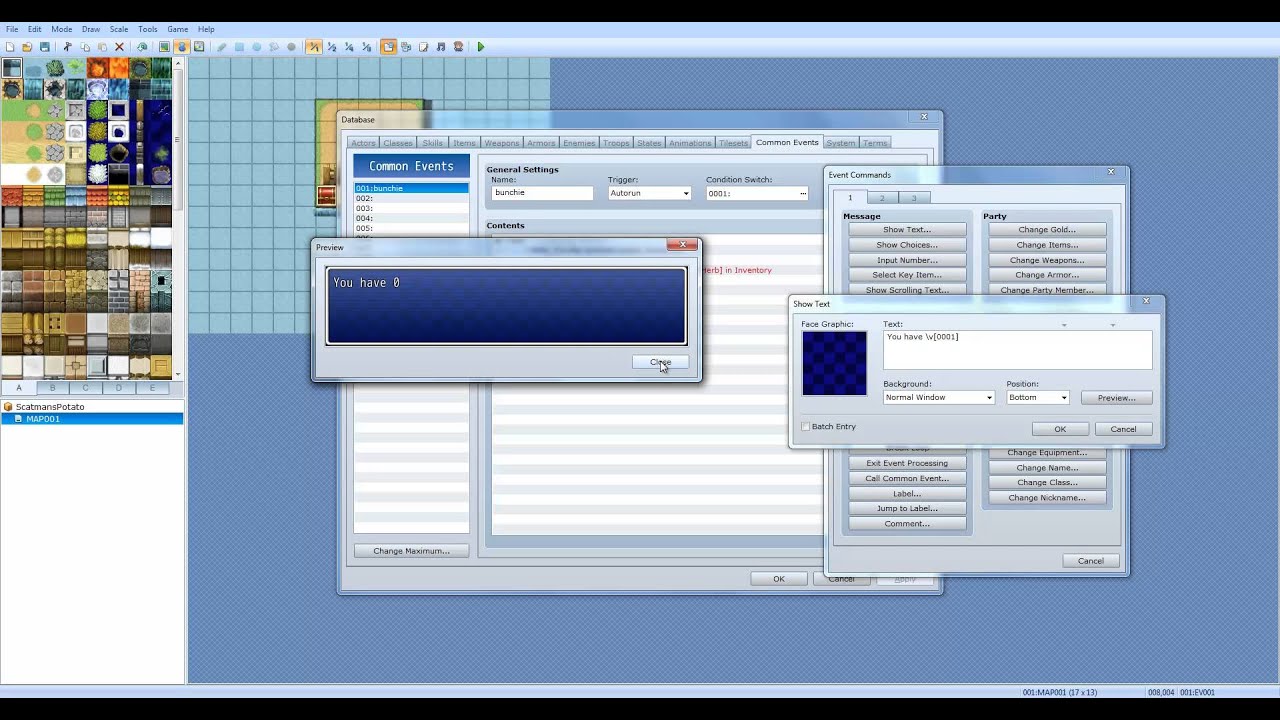 RPG Maker VX Ace Tutorials - (SE02 E10) - Common Events
