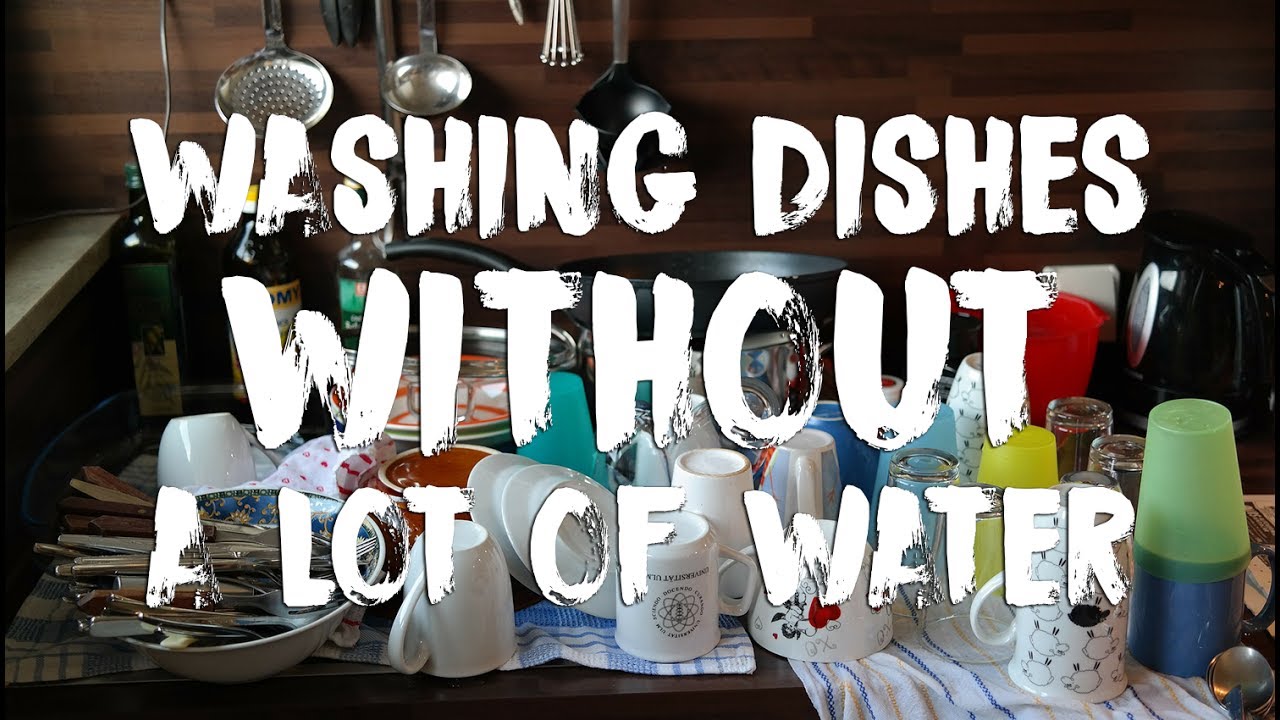 How To Wash Dishes With Very Little Water For Dry Camping in an RV