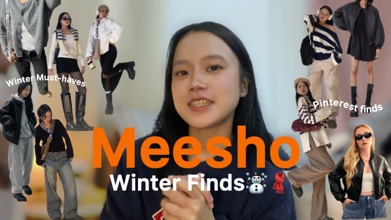 Зимняя коллекция Meesho☃️❄️ | Находки Pinteresty⚡️|Куртки-бомберы, кожаные куртки, пуловеры🧣 | Лу...