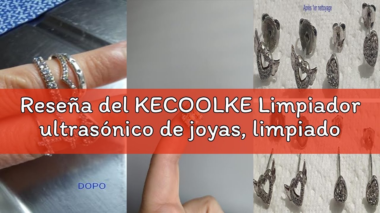 Reseña del KECOOLKE Limpiador ultrasónico de joyas, limpiador ultrasónico de 600 ml con temporizador