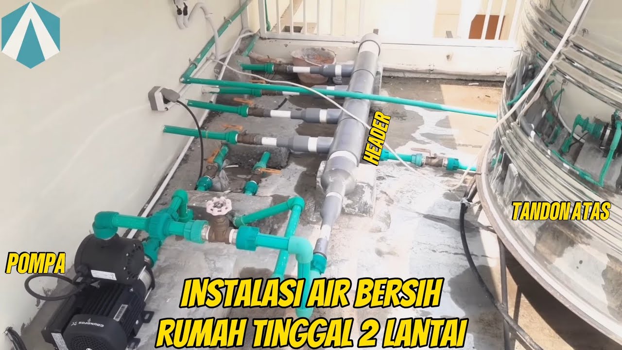 Instalasi air besih rumah tinggal yang baik