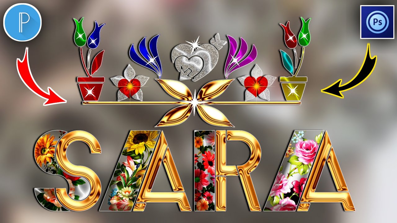 Glass Font Editing Gold Stylish Glass Font Name editing In Ps Touch PixelLab Hindi | Zarraq Creation