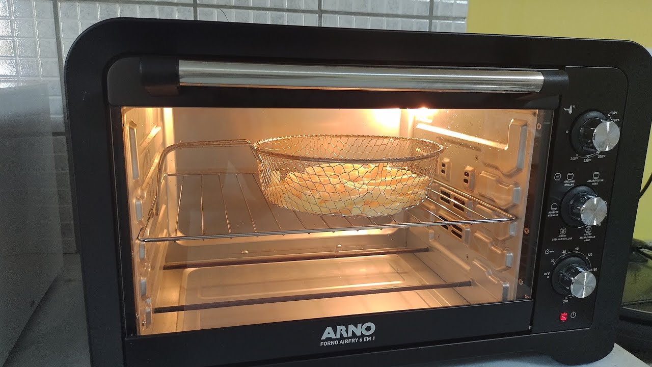 FORNO ELÉTRICO ARNO AIRFRY 6 EM 1 40 L FOR 4/ TESTANDO PELA PRIMEIRA VEZ.