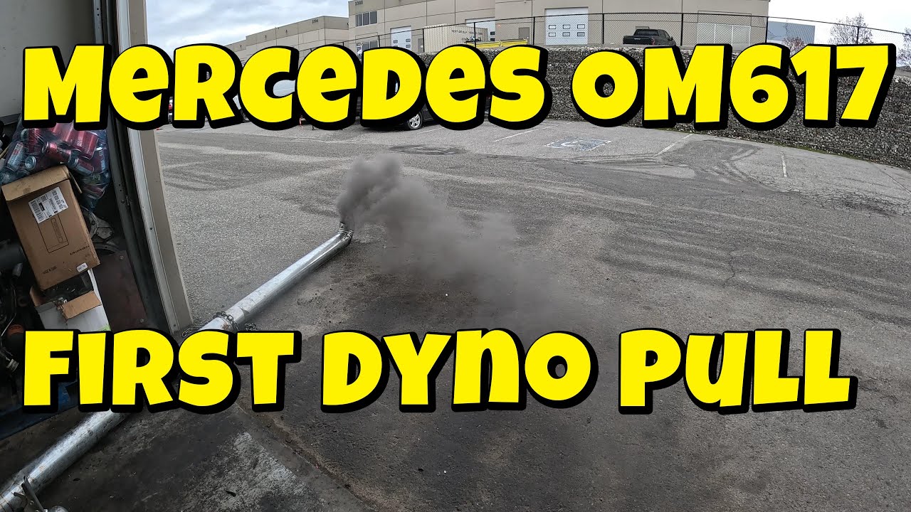 Mercedes OM617 (первый замер на динамометре)