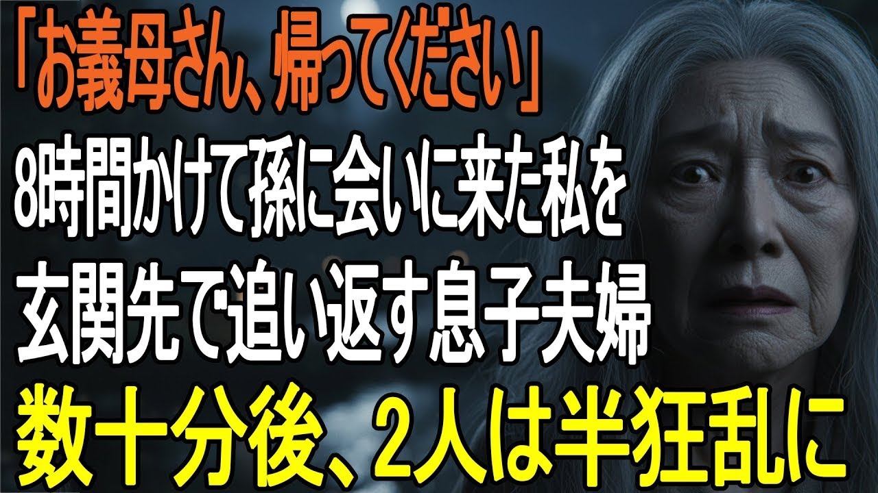 孫の誕生日に8時間かけて来たのに玄関で追い返された65歳の私──数十分後、忘れられた紙袋で息子夫婦の運命が変わった【シニアライフ】【60代以上の方へ】