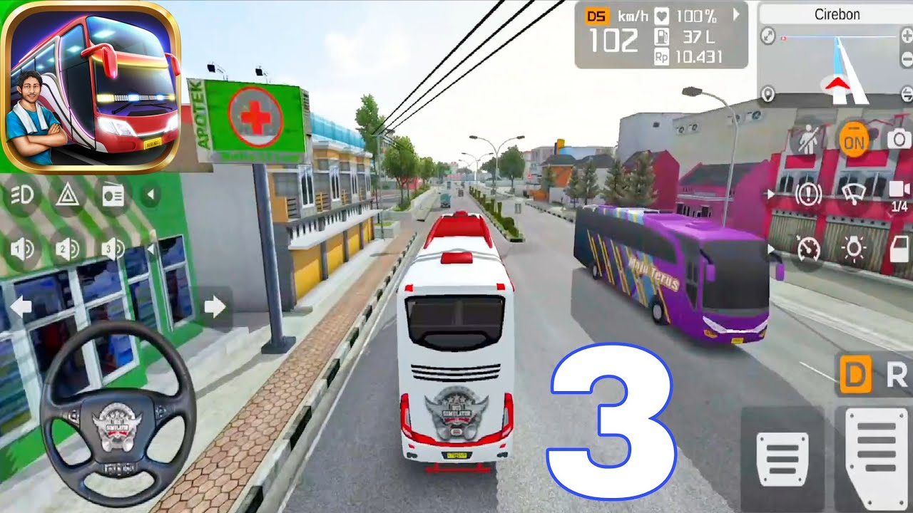 Bus Simulator Indonesia - Day & Night Long Trip - Bus Simulator (Android/iOS) Gameplay |