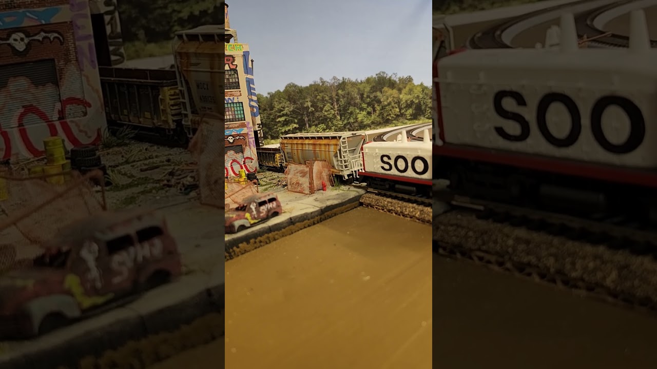 #modeltrains #railroad #hoscale #diorama #shorts #awesome #model #railfan #hobby