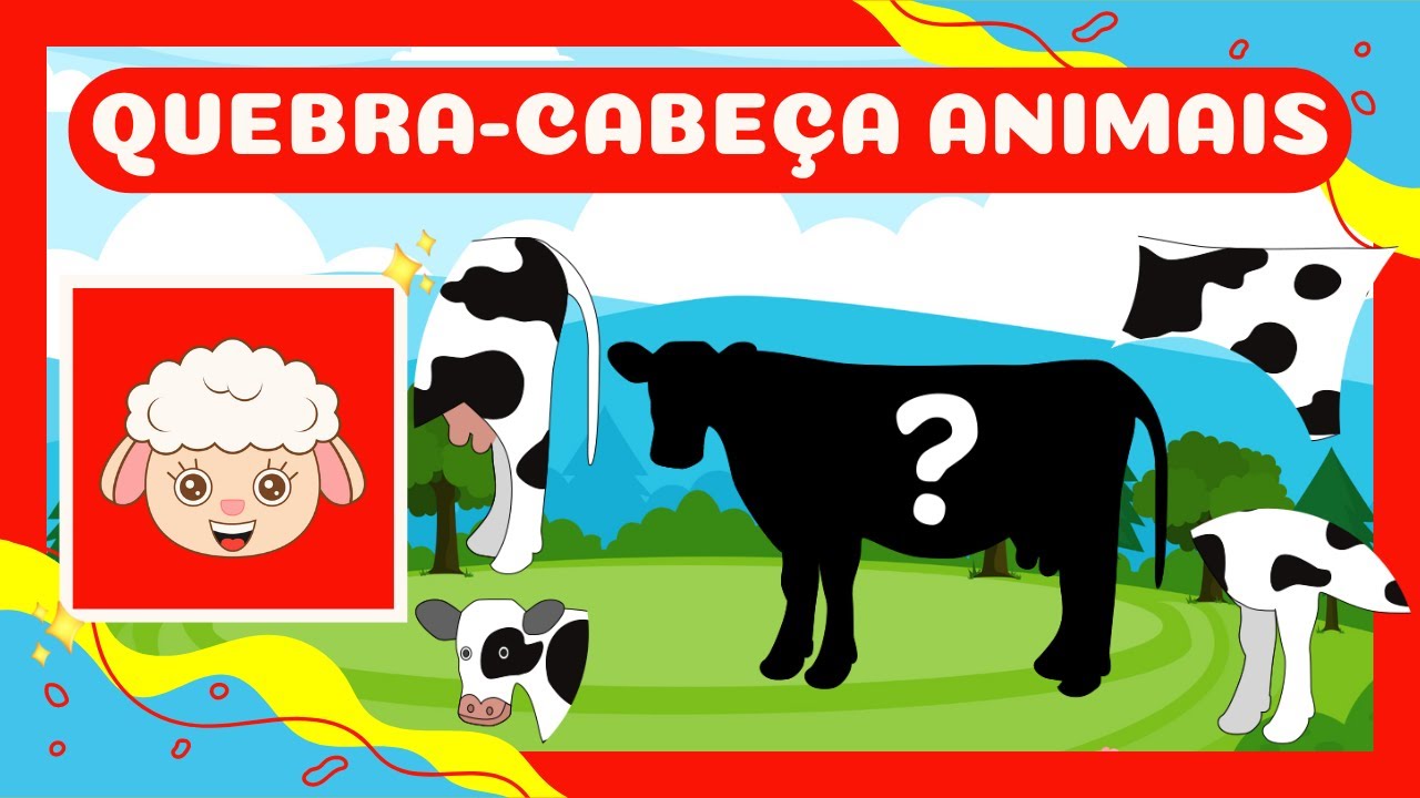 QUEBRA-CABEÇA DOS ANIMAIS | Atividade para crianças