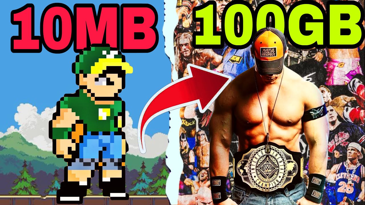 I PLAYED THE BEST 10MB VS 100GB WWE GAMES🥵