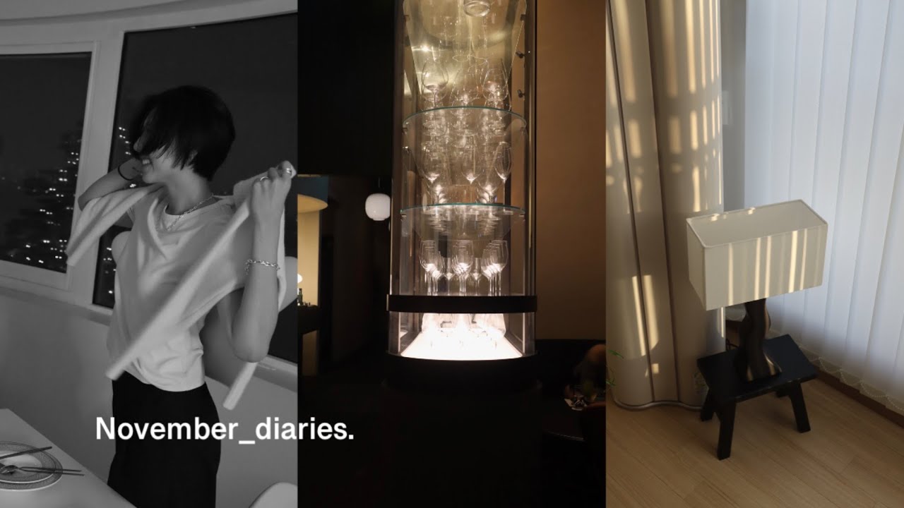 ootd vlog. J가 이끄는 여자넷 서울에서의 생일파티, 인생 첫 숏컷, che-seoul 언박싱, 피브레노 가방, 새로운 조명으로 거실꾸미기, korean daily life