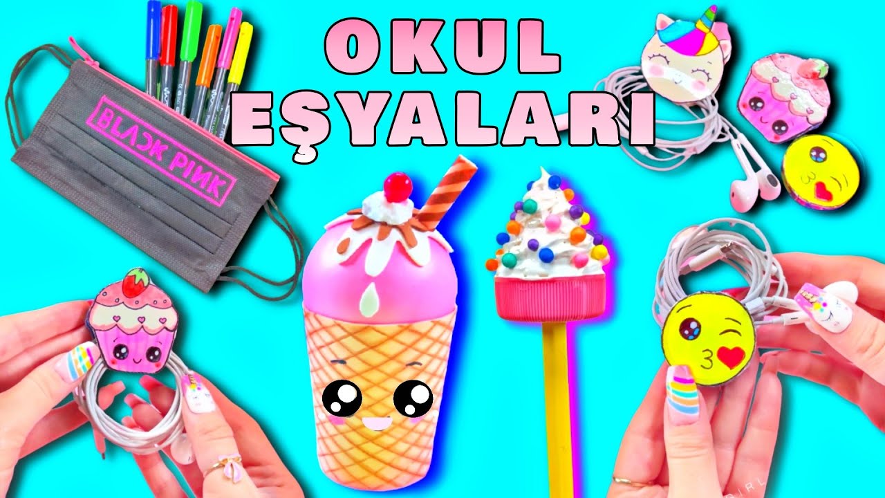 ÇOK SEVECEĞİNİZ BİRBİRİNDEN SEVİMLİ OKUL MALZEMESİ FİKİRLERİ – Okula Dönüş Tüyoları – Kendin Yap