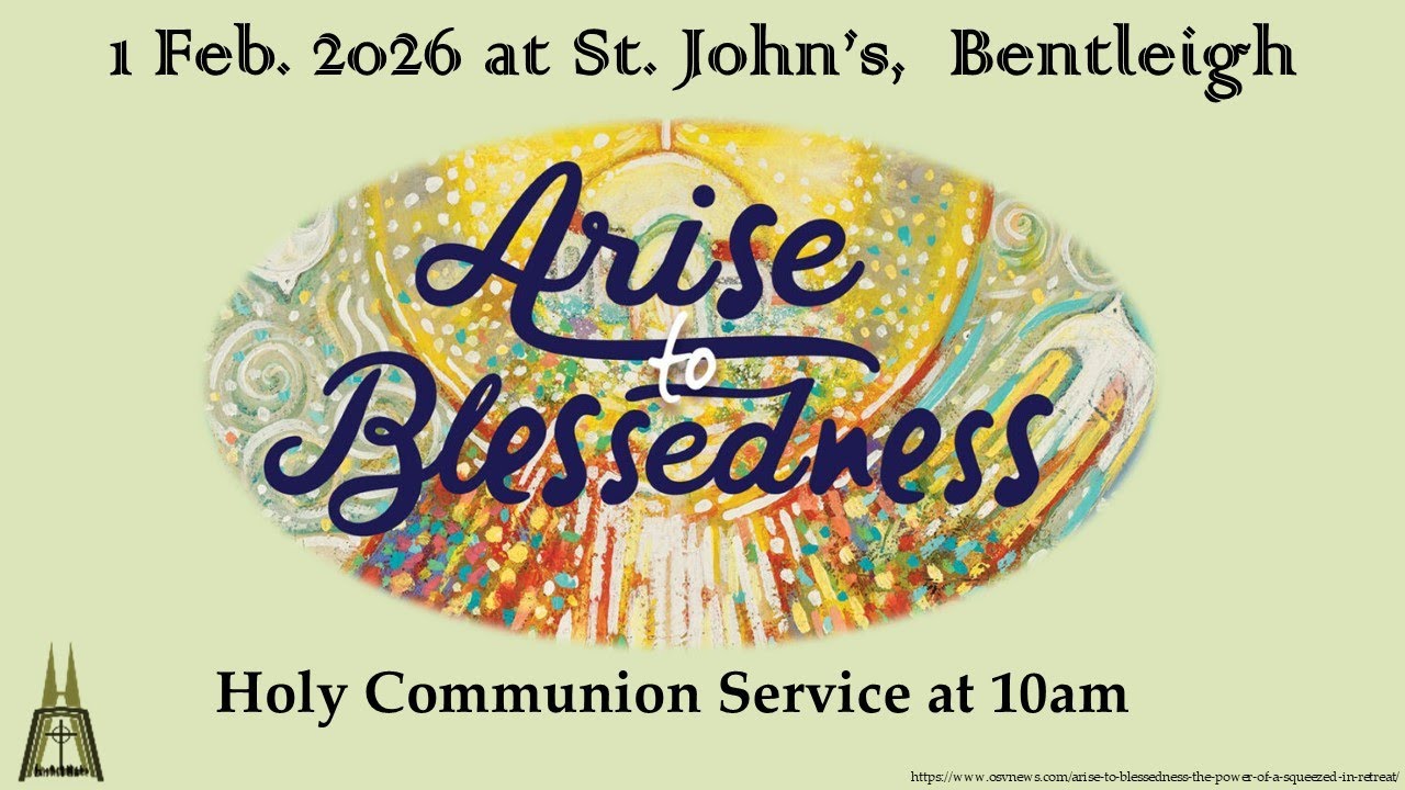 St. John's Anglican Church, Bentleigh, Sunday 1Feb., 2026 at 10am.,