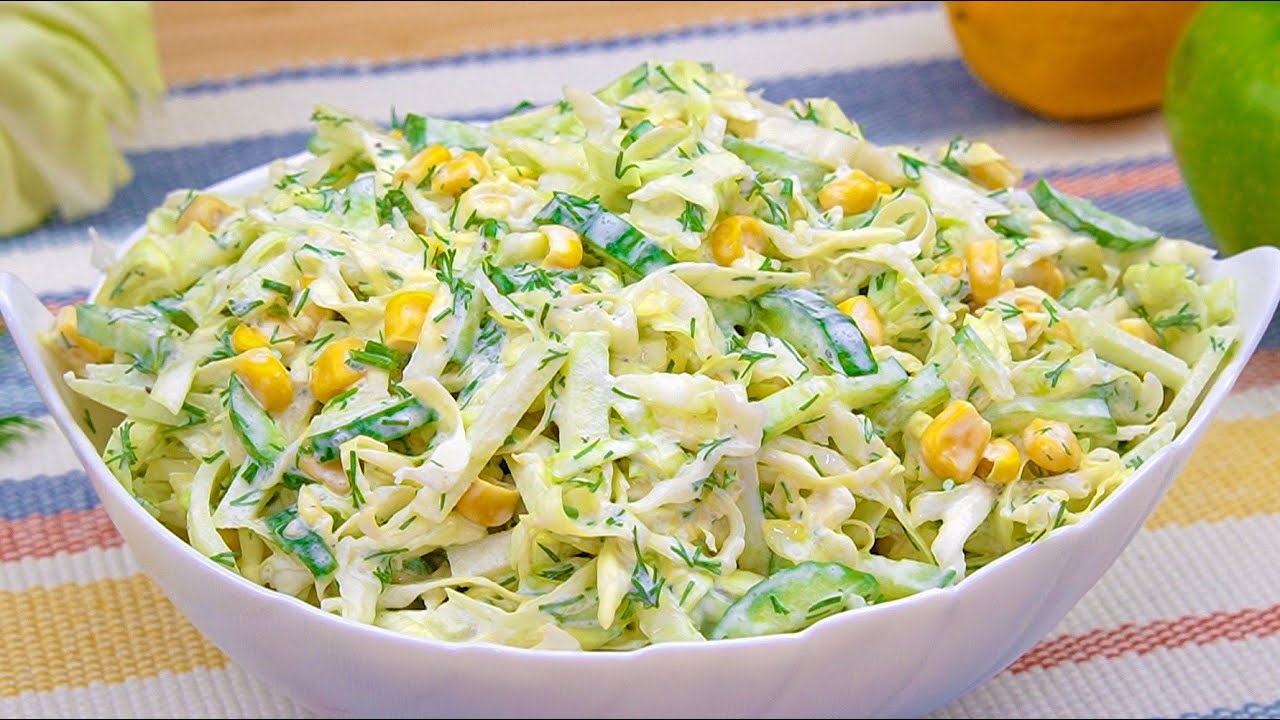 У вас дома есть капуста? Простой, быстрый и вкусный рецепт салата с капустой! Рецепты АСМР!
