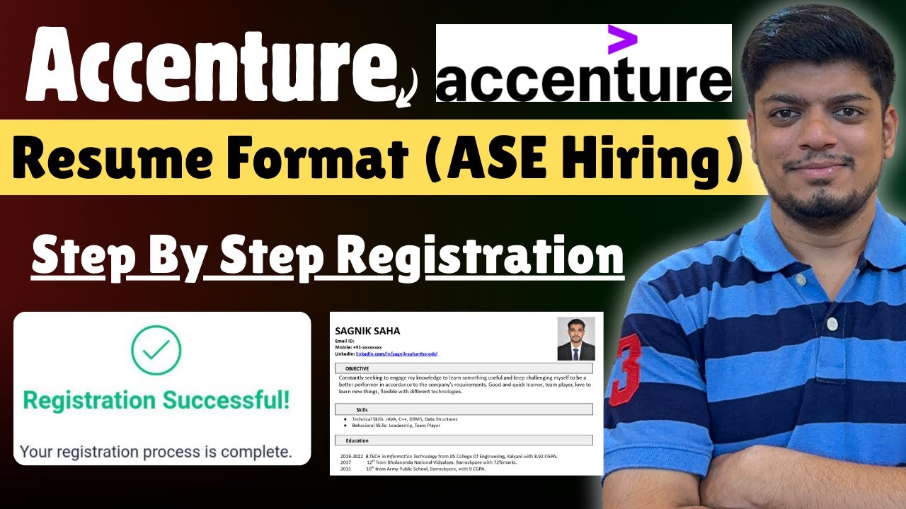 🔥Пошаговая регистрация Accenture 2025 Формат резюме Accenture | Accenture Внекампусный найм 2025