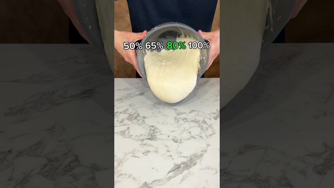&iexcl;No vas a creer la diferencia entre 50% y 100% de agua en una Masa de Pizza!