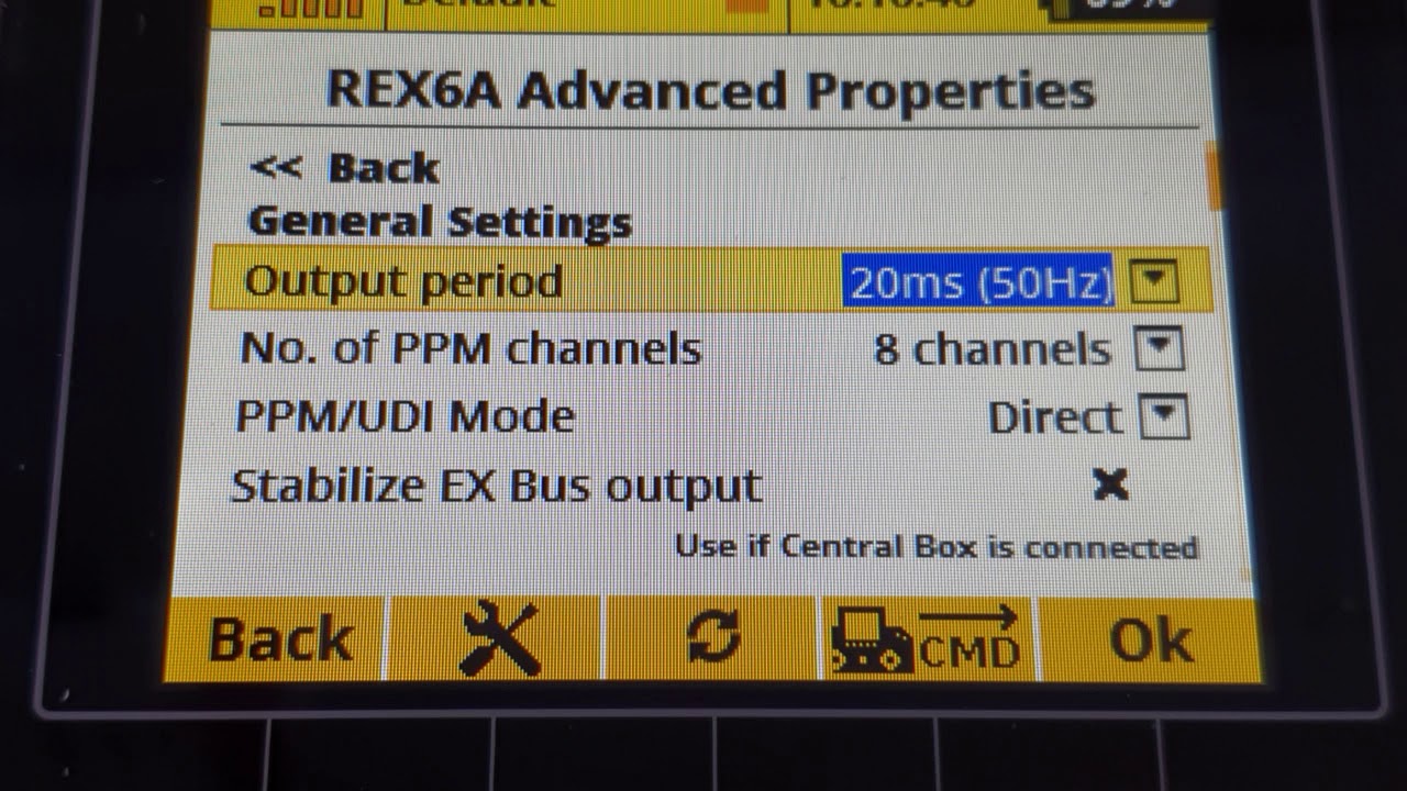 Jeti - transmit frequency and servo output period