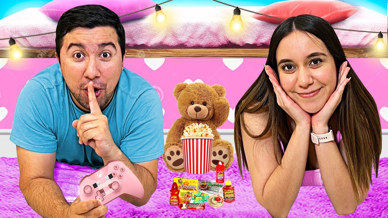HICIMOS una PIJAMADA en un CUARTO GAMER *SECRETO* de NIÑAS  🤣💅